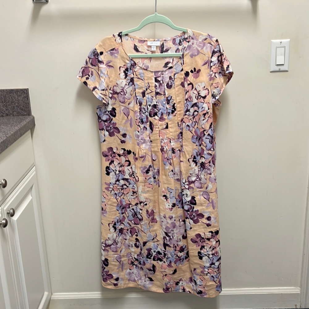J.Jill Love Linen Peach Dress